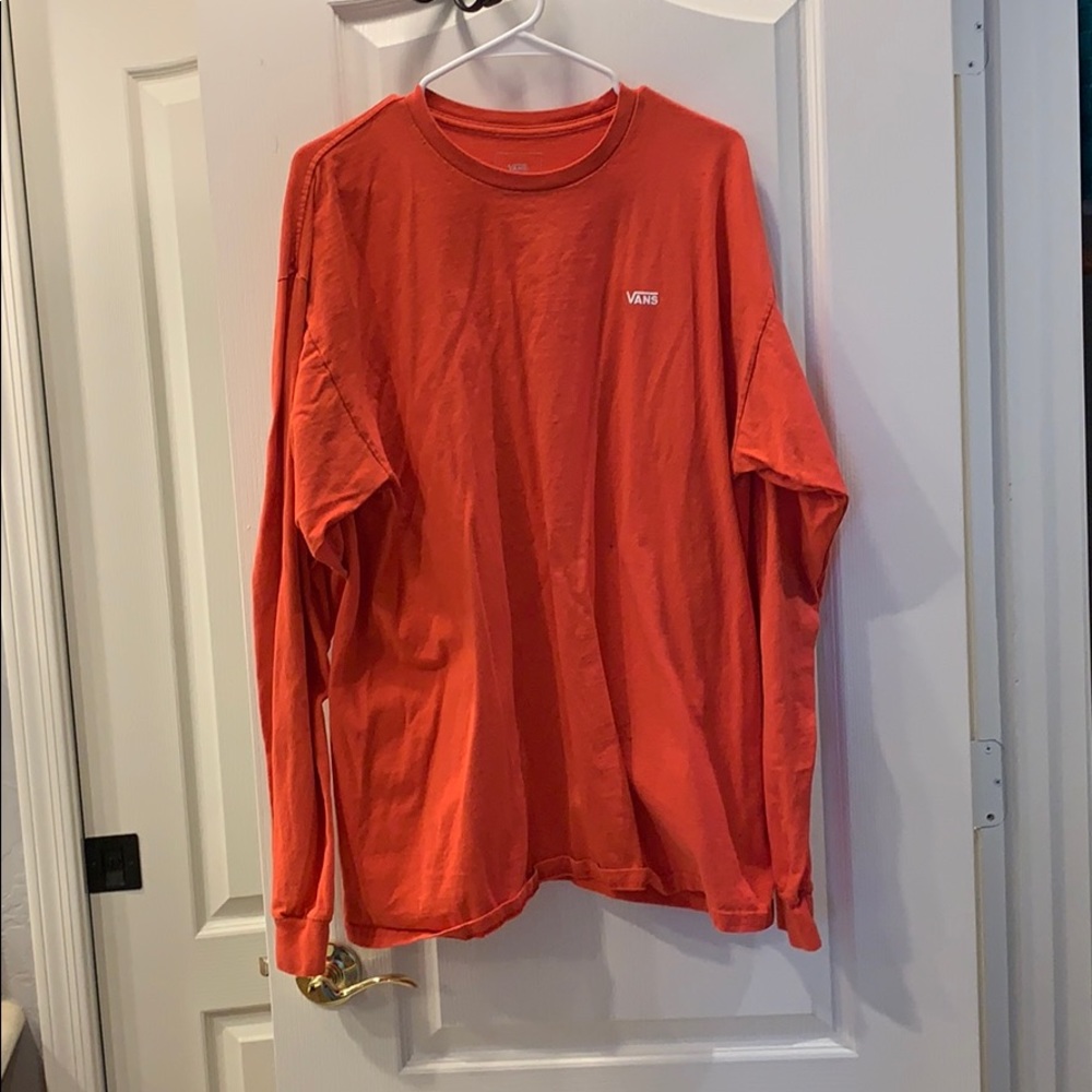 Red VANS long sleeve